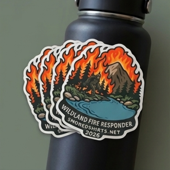 Wildland Fire Responder Bigfoot Sticker(2026 Edition)
