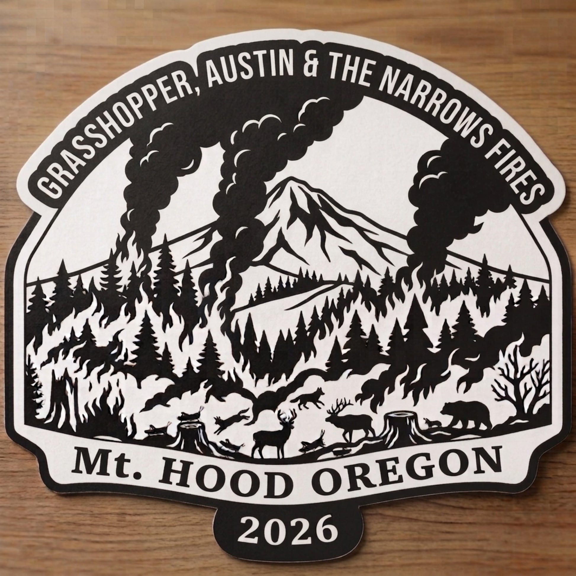 Grasshopper, Austin & The Narrows Fire Sticker Pack (10 Stickers) 2.5 Inch Vinyl Sticker